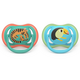Suzeta Ultra Air Pacifier Philips Avent, Papagal/Tigru, 6-18 luni, SCF087/11, 2 bucati, Philips 732862
