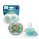 Suzeta Ultra Air Pacifier Philips Avent, Papagal/Tigru, 6-18 luni, SCF087/11, 2 bucati, Philips 732861