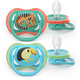 Suzeta Ultra Air Pacifier Philips Avent, Papagal/Tigru, 6-18 luni, SCF087/11, 2 bucati, Philips 732867