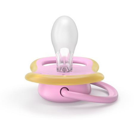 Suzeta Ultra Air Pacifier Philips Avent, Roz/Verde, 6-18 luni, SCF087/12, 2 bucati, Philips 732873