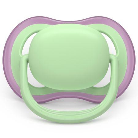 Suzeta Ultra Air Pacifier Philips Avent, Roz/Verde, 6-18 luni, SCF087/12, 2 bucati, Philips 732876