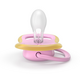 Suzeta Ultra Air Pacifier Philips Avent, Roz/Verde, 6-18 luni, SCF087/12, 2 bucati, Philips 732873