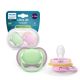 Suzeta Ultra Air Pacifier Philips Avent, Roz/Verde, 6-18 luni, SCF087/12, 2 bucati, Philips 732871