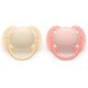 Suzeta Ultra Soft Pacifier Philips Avent, Roz/Portocaliu, 0-6 luni, SCF091/38, 2 bucati, Philips 732928
