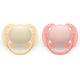 Suzeta Ultra Soft Pacifier Philips Avent, Roz/Portocaliu, 0-6 luni, SCF091/38, 2 bucati, Philips 732928