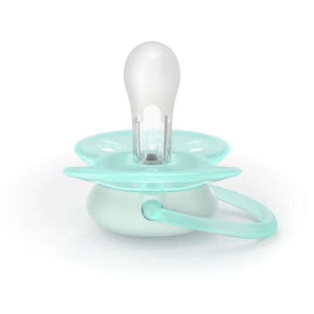 Suzeta Ultra Soft Pacifier Philips Avent, Galben/Verde, 0-6 luni, SCF091/40, 2 bucati, Philips 732958