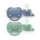 Suzeta Ultra Soft Pacifier Philips Avent, Albastru/Verde, 6-18 luni, SCF091/42, 2 bucati, Philips 732974