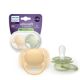 Suzeta Ultra Soft Pacifier Philips Avent, Galben/Verde, 6-18 luni, SCF091/45, 2 bucati, Philips 732991
