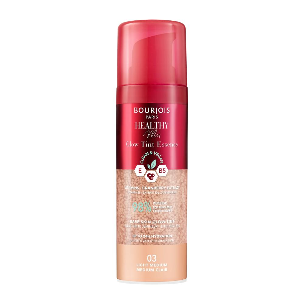 Crema coloranta Healthy Mix Glow Tint Essence, 03 Light Medium, 30 ml, Bourjois
