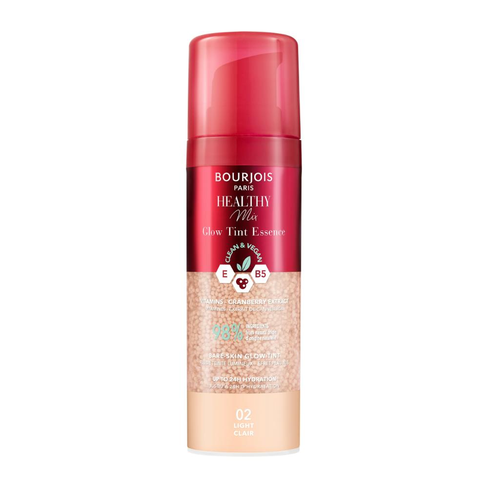 Crema coloranta Healthy Mix Glow Tint Essence, 02 Light, 30 ml, Bourjois