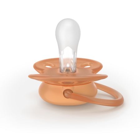 Suzeta Ultra Soft Pacifier Philips Avent, Mov/Portocaliu, 18 luni+, SCF093/03, 2 bucati, Philips 733028