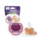 Suzeta Ultra Soft Pacifier Philips Avent, Mov/Portocaliu, 18 luni+, SCF093/03, 2 bucati, Philips 733024