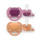 Suzeta Ultra Soft Pacifier Philips Avent, Mov/Portocaliu, 18 luni+, SCF093/03, 2 bucati, Philips 733025