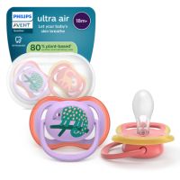Suzeta Ultra Air Pacifier Philips Avent, Mov/Roz, 18 luni+, SCF349/47, 2 bucati, Philips