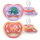 Suzeta Ultra Air Pacifier Philips Avent, Mov/Roz, 18 luni+, SCF349/47, 2 bucati, Philips 733039