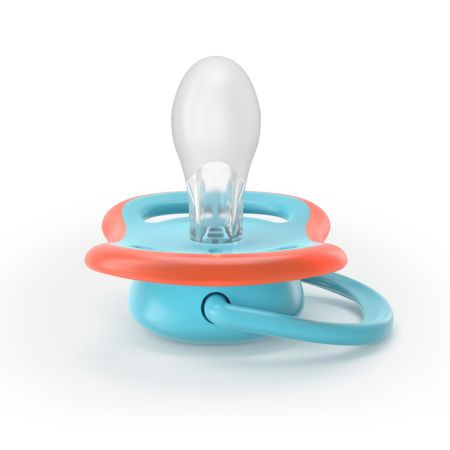 Suzeta Ultra Air Pacifier Philips Avent, Albastru/Galben, 18 luni+, SCF349/58, 2 bucati, Philips 733069
