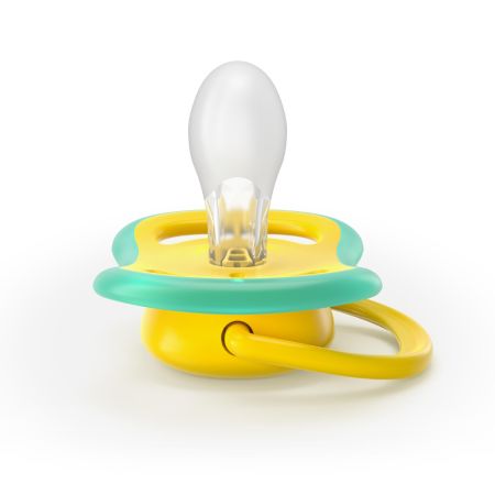 Suzeta Ultra Air Pacifier Philips Avent, Albastru/Galben, 18 luni+, SCF349/58, 2 bucati, Philips 733068