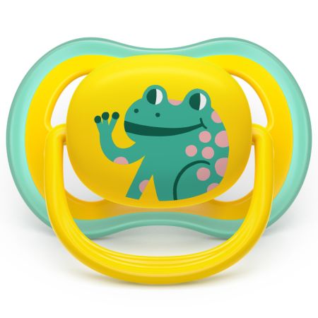 Suzeta Ultra Air Pacifier Philips Avent, Albastru/Galben, 18 luni+, SCF349/58, 2 bucati, Philips 733070
