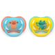 Suzeta Ultra Air Pacifier Philips Avent, Albastru/Galben, 18 luni+, SCF349/58, 2 bucati, Philips 733072