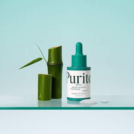 Ser calmant cu bambus si pantenol Mighty Bamboo Panthenol Serum, 30 ml, Purito 733090
