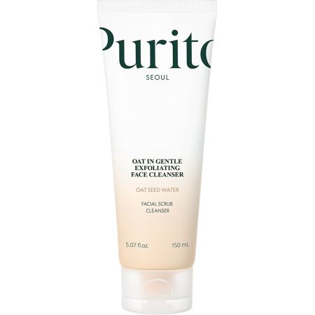 Gel‑scrub cu ovaz pentru curatare exfolianta blanda Face Cleanser Peeling, 150 ml, Purito