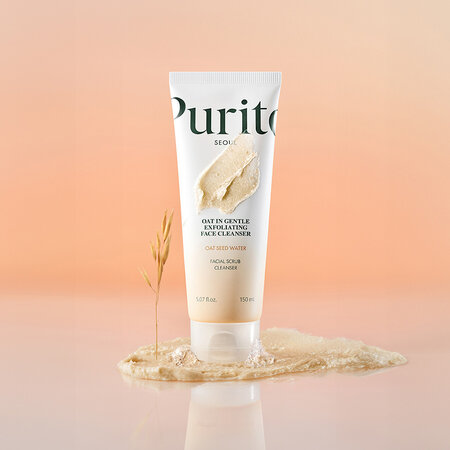 Gel‑scrub cu ovaz pentru curatare exfolianta blanda Face Cleanser Peeling, 150 ml, Purito 733103