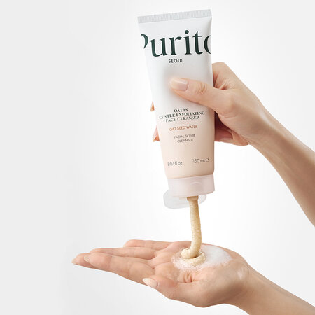 Gel‑scrub cu ovaz pentru curatare exfolianta blanda Face Cleanser Peeling, 150 ml, Purito 733101