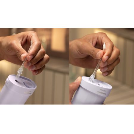 Dus bucal portabil Sonicare Compact Flosser 1000, Mov, HX3333/23, Philips 733137