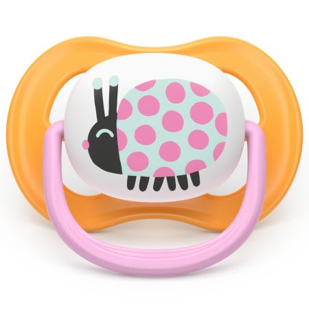 Suzeta Ultra Air Pacifier Philips Avent, Gargarita/Floare, 6-18 luni, SCF080/27, 2 bucati, Philips 733179