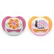 Suzeta Ultra Air Pacifier Philips Avent, Gargarita/Floare, 6-18 luni, SCF080/27, 2 bucati, Philips 733177