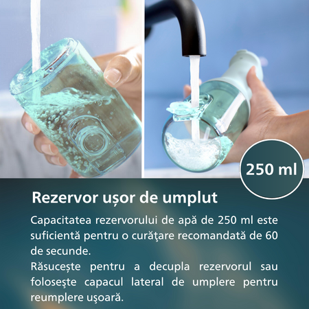 Irigator portabil Power Flosser 3000, Verde, HX3826/24, Philips Sonicare 795647