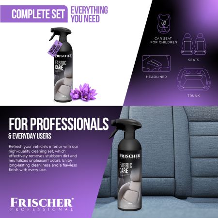 Solutie curatare pentru tapiterii textile, 500 ml, Frischer 733219