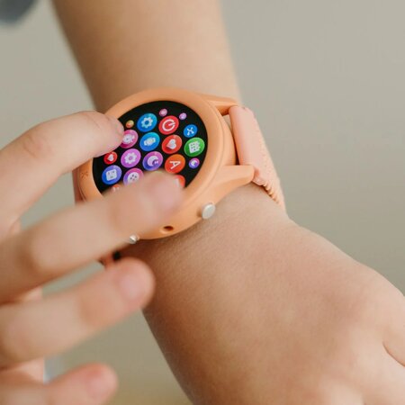 Ceas pentru copii SmartWatch, Coral, K-Watch, 8 ani+, Kidywolf 733255