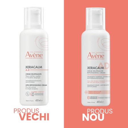 Crema de refacere a lipidelor XeraCalm AD, 400 ml, Avene 782103