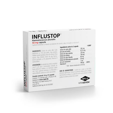 InfluStop cu extracte din plante si alge, 15 capsule, Air7 733450