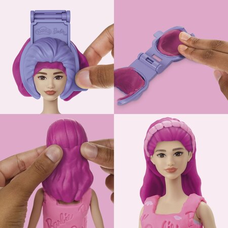 Set creativ cu plastilina, Barbie inimioare si par, 5 ani+, Play Doh 733585