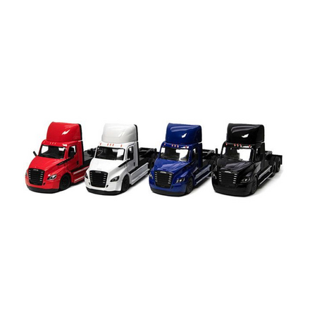 Masinuta metalica Freightliner eCascadia 2024, 13 cm, scara 1:36, 3 ani+, Kinsmart 733589