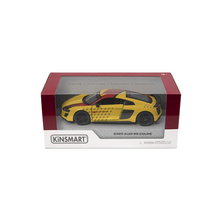 Masinuta metalica Audi R8 Coupe, 13 cm, scara 1:36, 3 ani+, Kinsmart 733600
