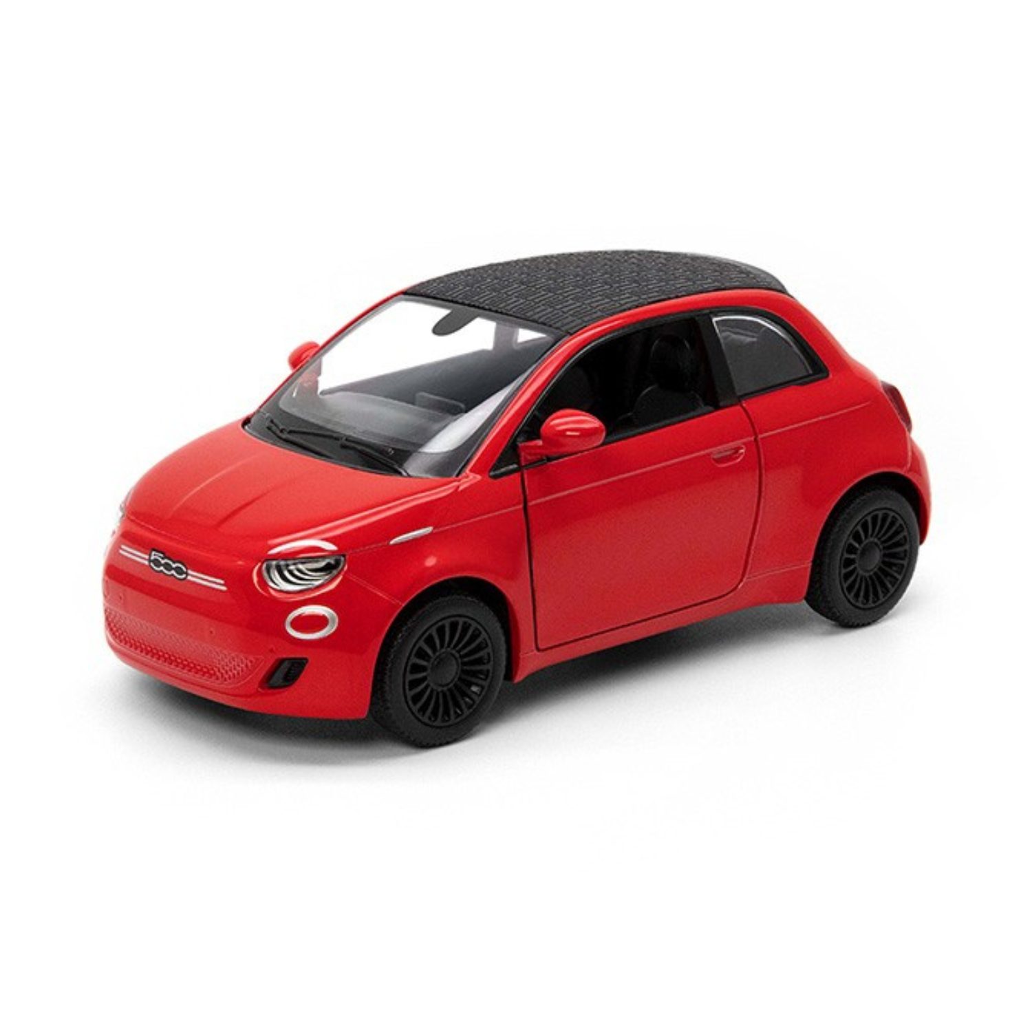 Masinuta metalica Fiat 500E, 13 cm, scara 1:28, 3 ani+, Kinsmart