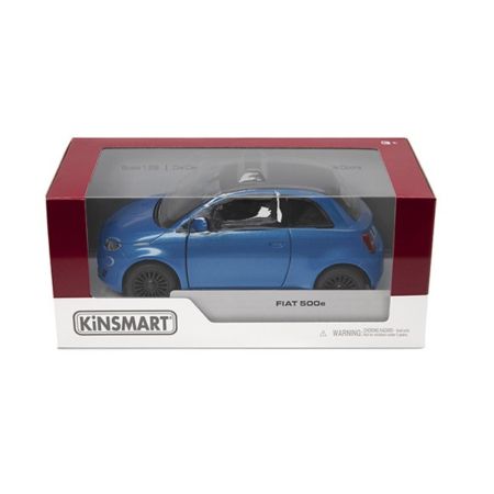 Masinuta metalica Fiat 500E, 13 cm, scara 1:28, 3 ani+, Kinsmart 733720