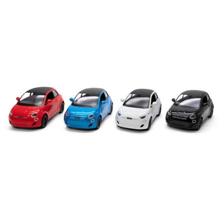 Masinuta metalica Fiat 500E, 13 cm, scara 1:28, 3 ani+, Kinsmart 733719