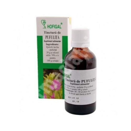 Tinctura pufulita, 50 ml, Hofigal