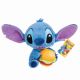 Jucarie de plus Disney, 25 cm, Stitch cu burger, 0 luni+, As 733820