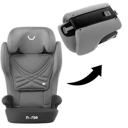 Scaun auto I-Size pliabil Spring, 100-150 cm, Storm, Nurse 733896