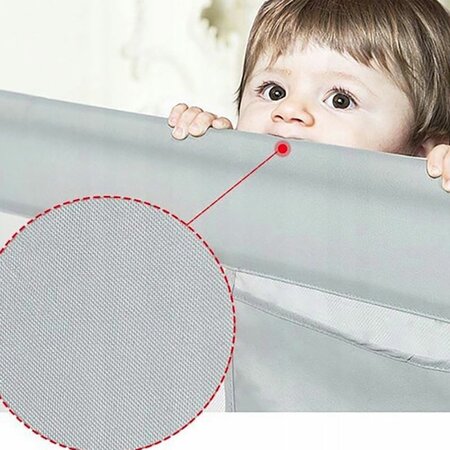 Protectie laterala pat Classic XXL, 200 cm, Gri, Primabobo 733930