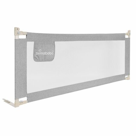 Protectie laterala pat Classic XXL, 200 cm, Gri, Primabobo 733925