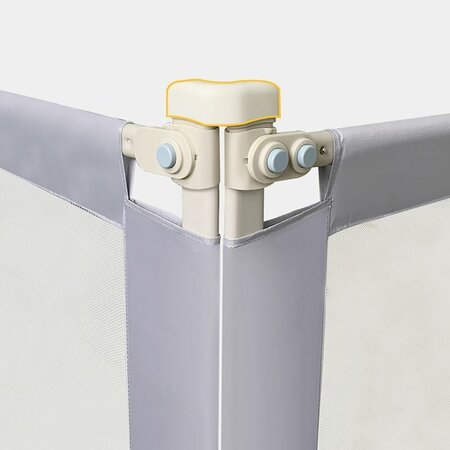 Protectie laterala pat Classic XXL, 200 cm, Gri, Primabobo 733927