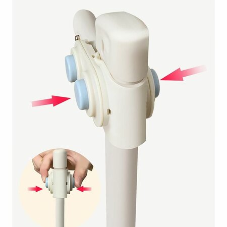 Protectie laterala pat Classic XXL, 200 cm, Gri, Primabobo 733928