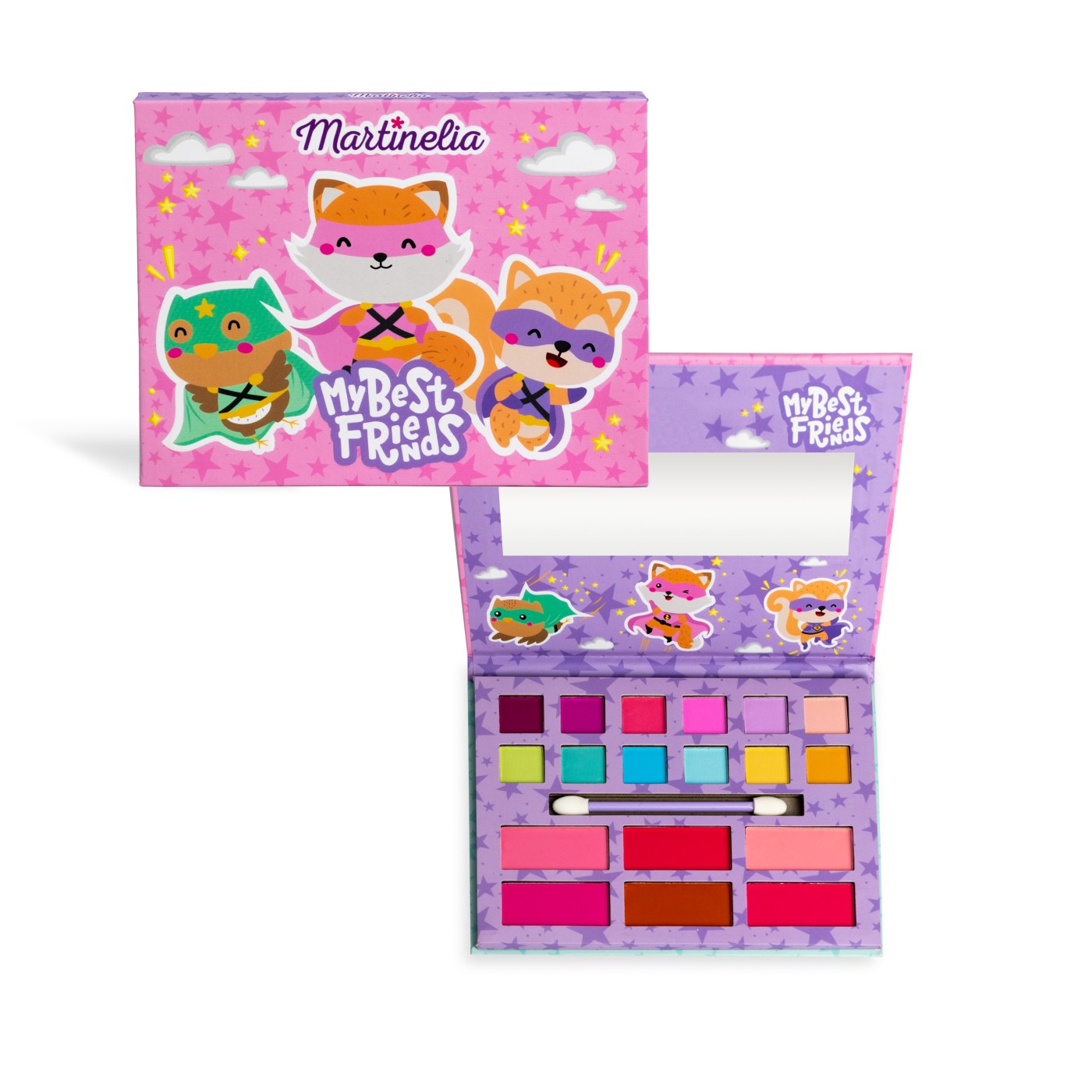 Paleta make-up pentru ochi si buze My Best Friends, Martinelia