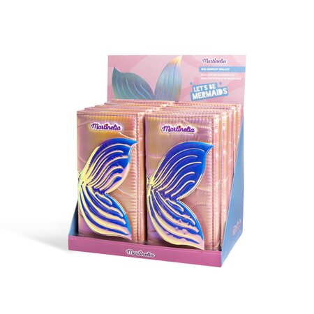 Trusa de make-up tip portofel pentru copii Let’s Be Mermaids, Martinelia 733993